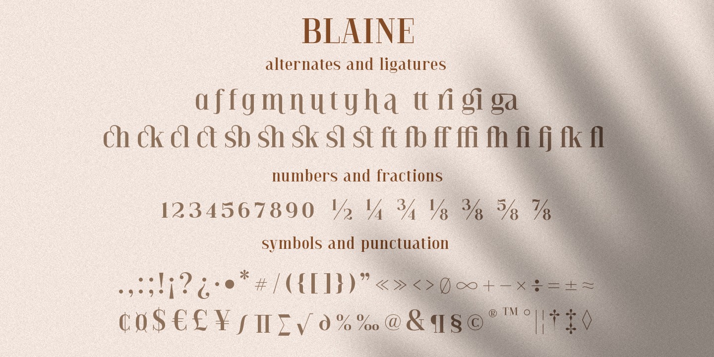 Example font Blaine #2